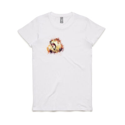 Lion Womens Maple Neck T-Shirt Thumbnail